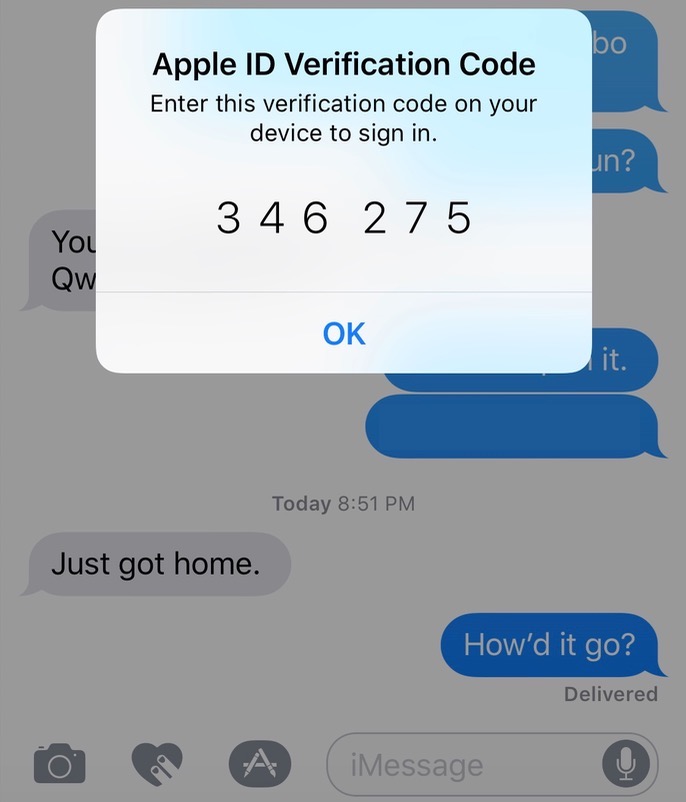 Old ipad asking for verification code
